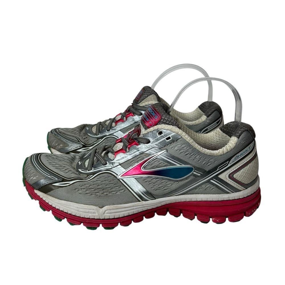 Brooks Gray and Pink Athletic Shoes 9